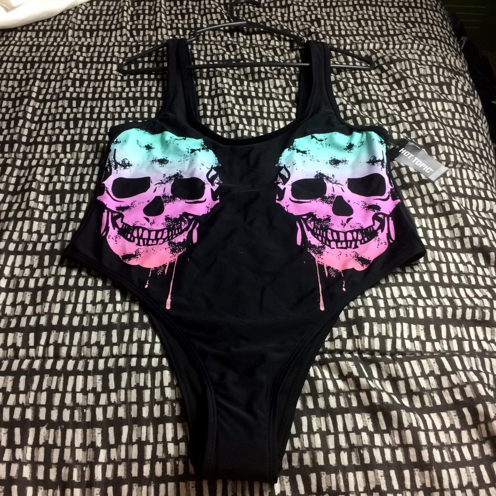 Highcut Candy Skull Bathing Suit
